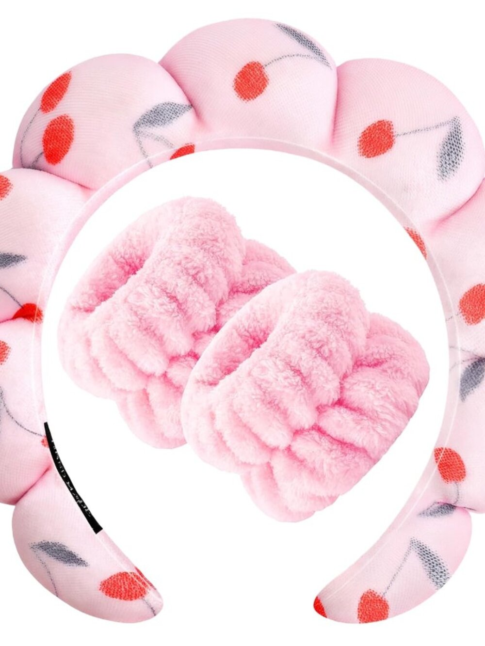 Spa for Washing Face Wristband Set Sponge Makeup Skincare Velvet Fabric Bubble S